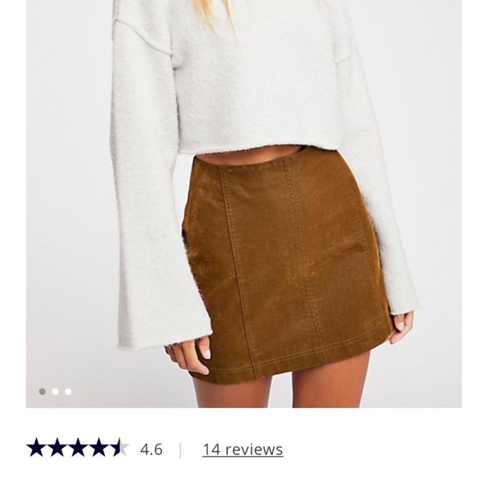 Free People mini skirt (pink)